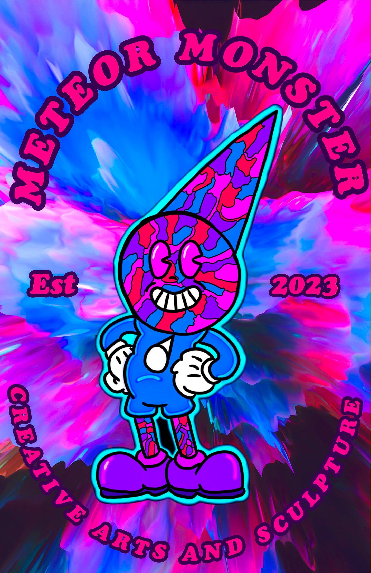 Meteor Monster Creative Arts & Sculpture Logo digital art