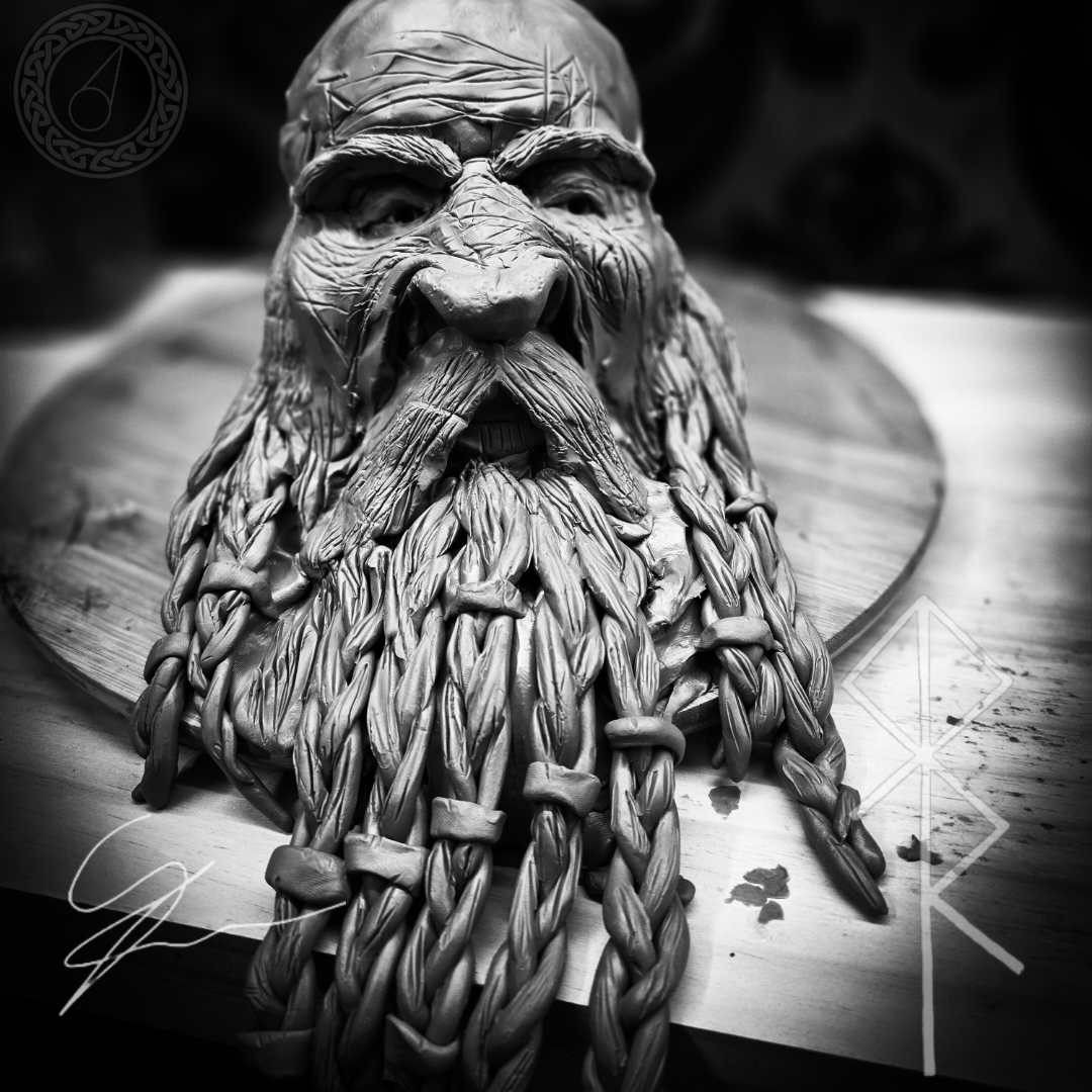 Thor the God of Thunder Sculpture photo