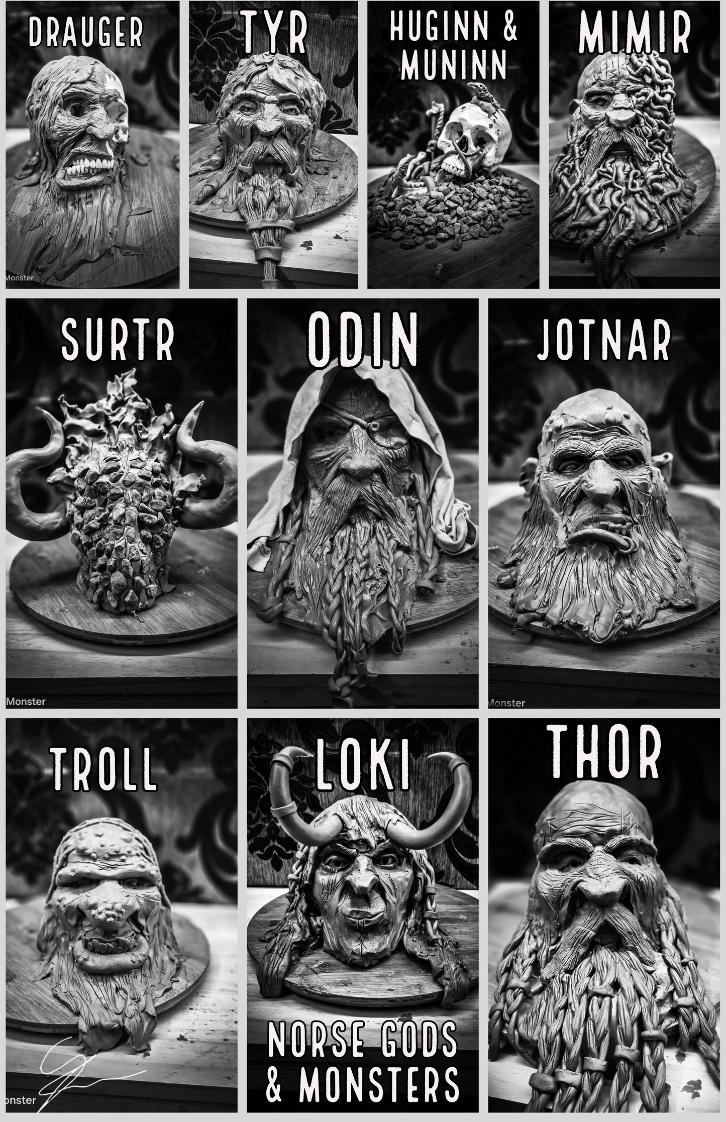 Norse mythology sculpture photo