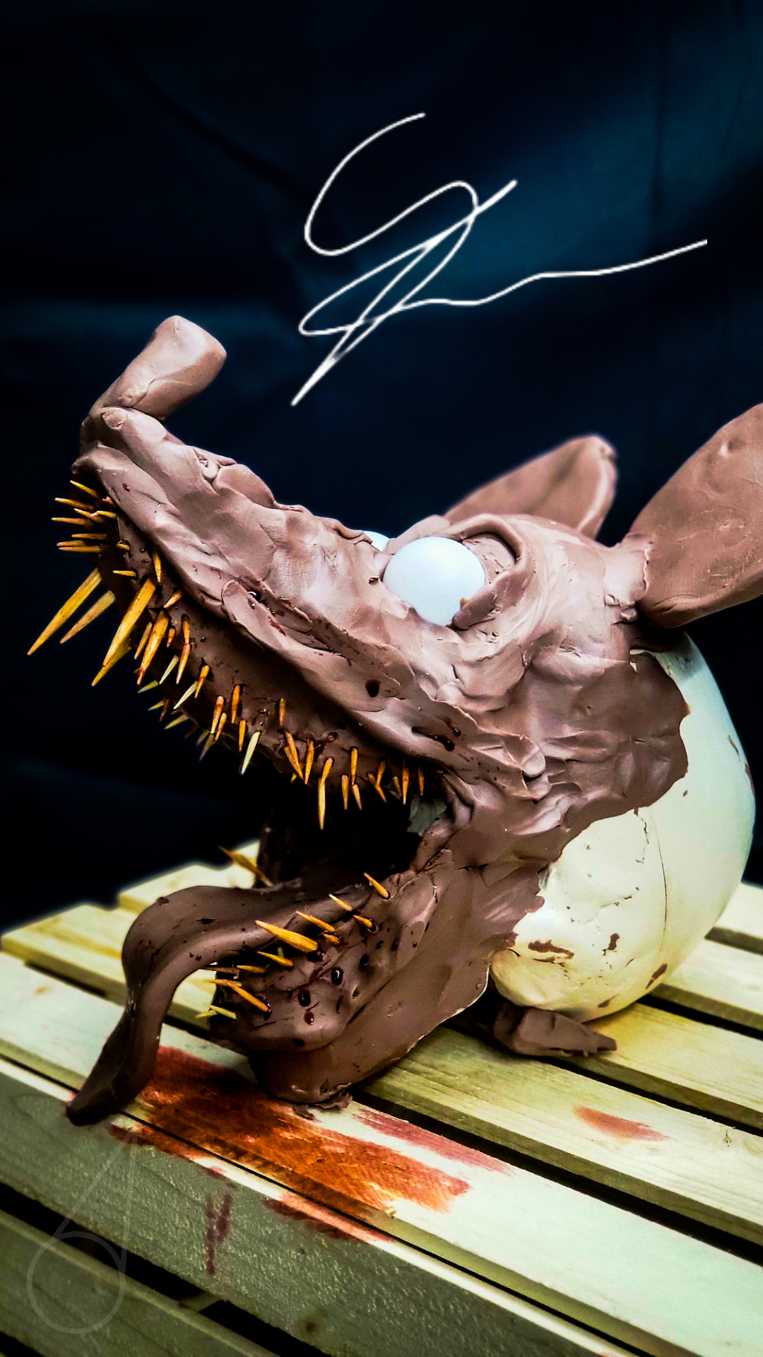 Mickey Mouse Monster Sculpture photo