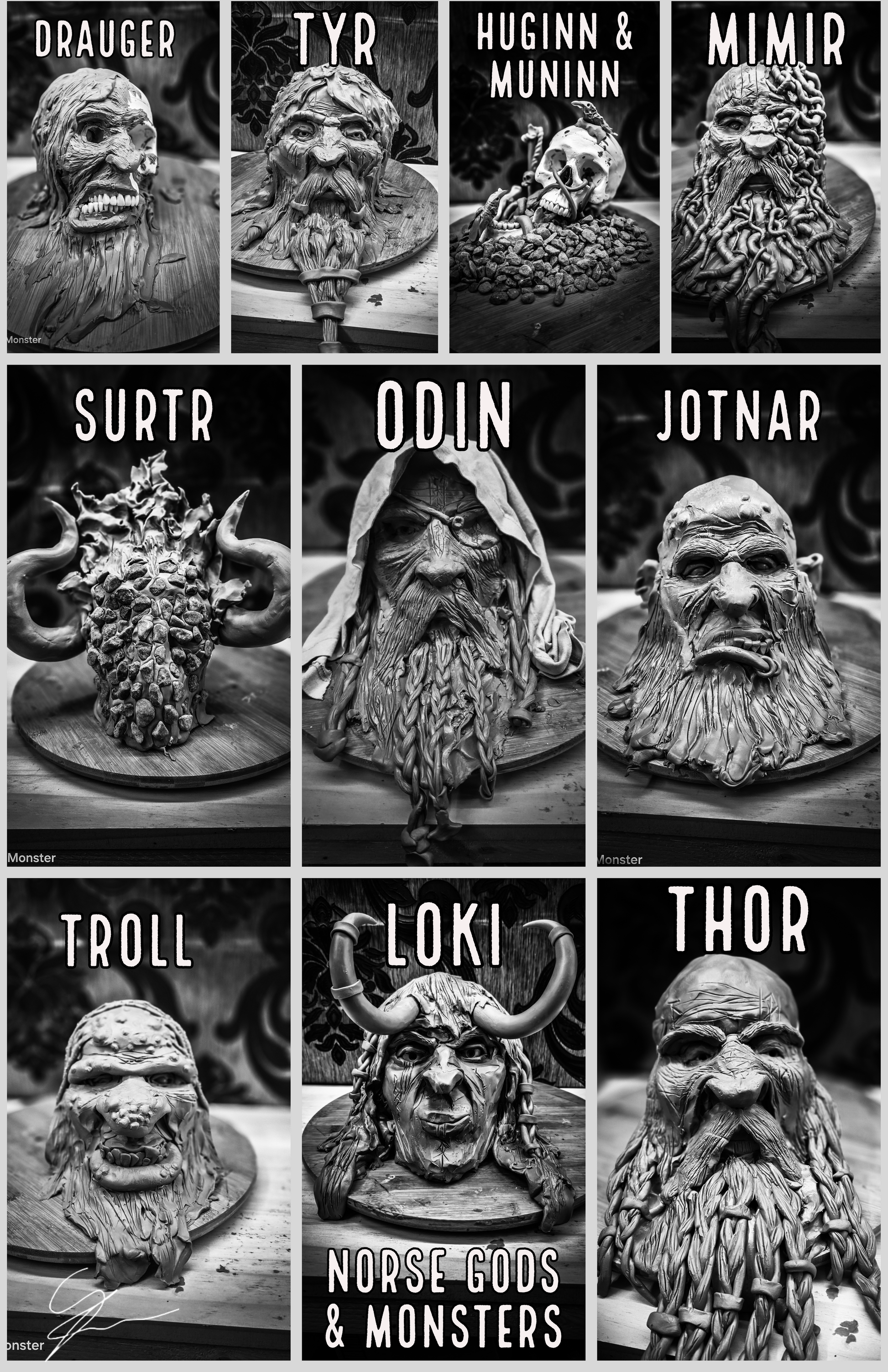 norse mythology monsters Norse mythology sculpture photo – Meteor Monster Creative Arts & Sculpture