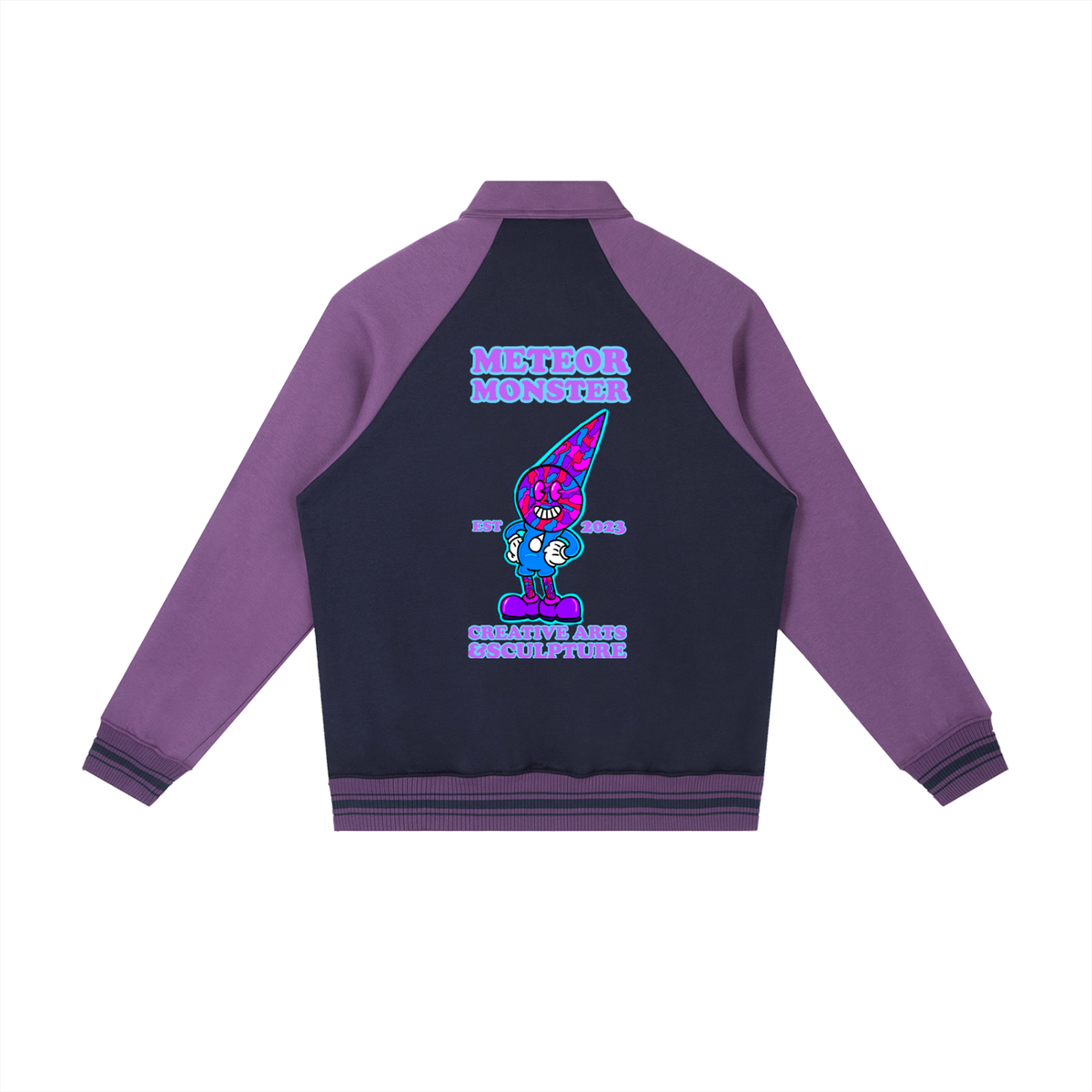 MMCAS Cody Comet premium Contrast Raglan Sleeve Baseball Jacket